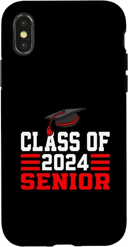 Vista 4 de Funda para iPhone 15 Class of 2024 Senior 2024