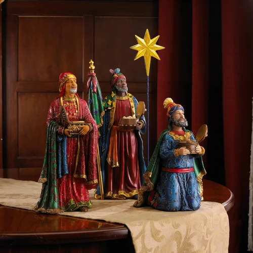 Vista 4 de Escena de la natividad completa, con modelos de 7 pulgadas