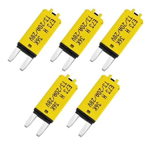 Vista 31 de GLOSO Disyuntores E73 Mini ATM 5 Amp Restablecimiento manual (T3) - 1 paquete (5A)