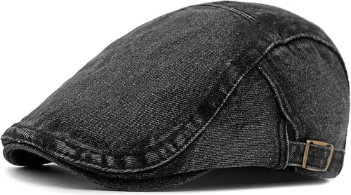 Vista 9 de DIYDECAL Gorra de algodón lavado para hombre Newsboy Gorra Ivy Flat Gatsby Driving Hat Azul oscuro