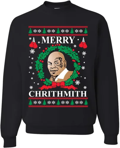 Vista 23 de Merry Chrithmith Ugly Christmas Sweater Unisex Crewneck Graphic Sweatshirt Negro Bitcheth