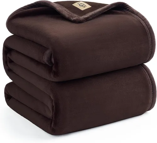 Vista 19 de UGG Coco - Manta acogedora para sofá y cama, 50 x 70 pulgadas, color negro (tinta)