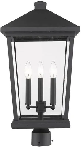 Vista 6 de Z-Lite 568PHXLR-ORB - Accesorio de montaje de poste para exteriores de 3 luces, bronce aceitado