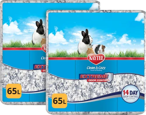 Vista 14 de Kaytee Ropa de cama limpia y acogedora con control de olores extremo para mascotas pequeñas, 24.6 litros