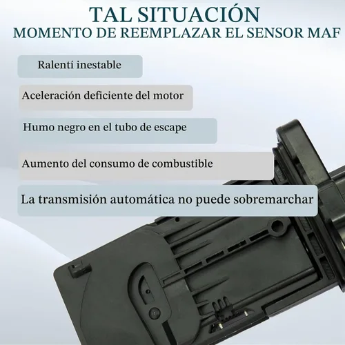 Vista 5 de 22680-3VA0A Sensor de flujo de aire masivo MAF para Nissan Altima 2015-2018, Maxima 2016 2015-2018 Murano, Pathfinder 2016, Quest 3.5L V6 Gas