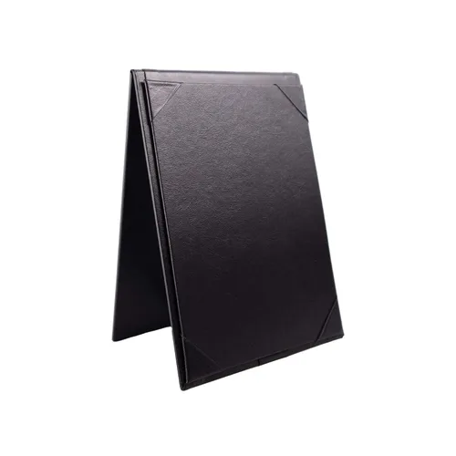 Vista 7 de Risch Tienda de campaña de mesa, mini pantalla, doble cara, soportes para menú de restaurante, soporte de menú de mesa, inserto de código QR, marco
