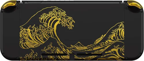 Vista 6 de eXtremeRate Placa trasera para consola Nintendo Switch, NS Joycon controlador de mano carcasa con botones de juego completo, carcasa de bricolaje
