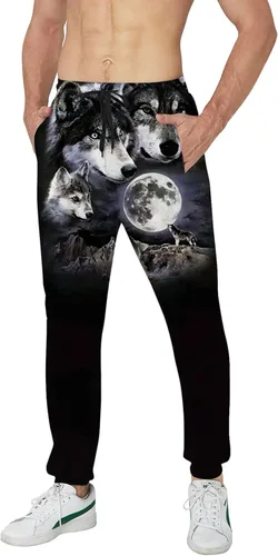 Vista 3 de Novedosos pantalones deportivos unisex con gráficos 3D de novedad, pantalones deportivos holgados y frescos S-XXL