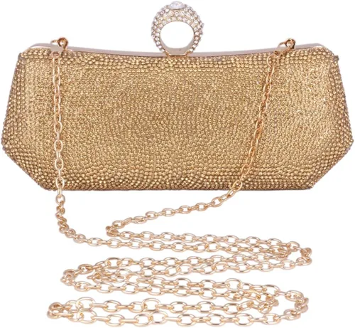 Vista 3 de Adoptfade Bolso de noche con cuentas para mujer de lujo fiesta de fiesta de baile