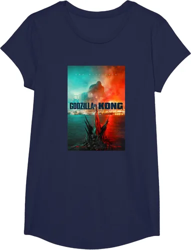 Vista 18 de Godzilla vs Kong - Camiseta oficial con póster, Negro