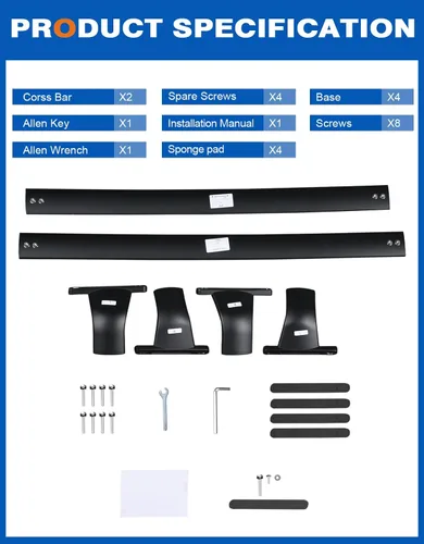 Vista 8 de Wonderdriver Barras Transversales para Techo 220 lb Compatibles con Chevy Chevrolet Traverse 2018 2019 2020 2021, Barras Transversales de Servicio