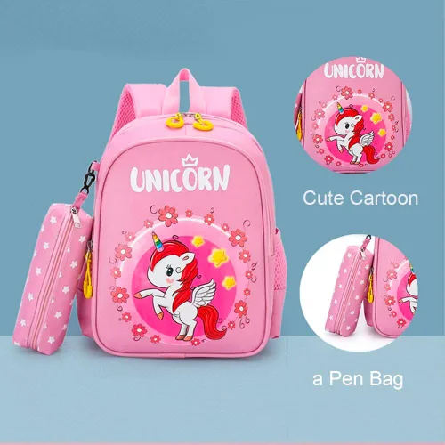 Vista 4 de LESNIC Mochila A5 para niños, Azul, Mochilas para niños