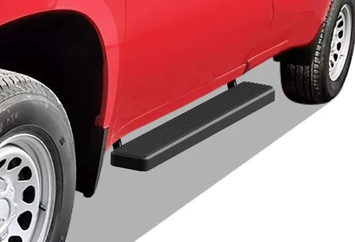 Vista 9 de APS Estribos negros compatibles con Chevy Silverado GMC Sierra 1500 2019-2025 Regular Cab y Silverado 1500 LTD Sierra 1500 LD 2022 y 2500 3500
