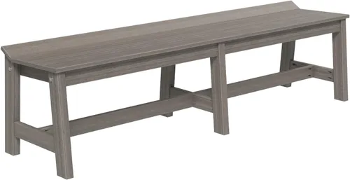 Vista 27 de Furniture Barn USA Poly Lumber - Banco de comedor de 41 pulgadas, caoba antigua multicolor (Antique Mahogany)
