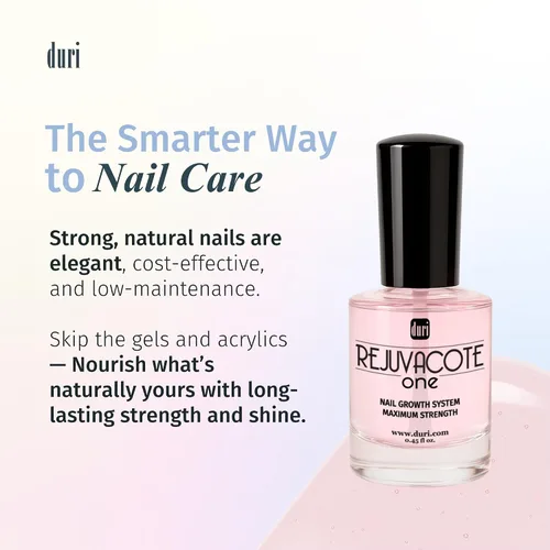 Vista 5 de Duri Rejuvacote - 1 sistema de crecimiento de uñas + paquete de esmalte de uñas 791 Berry Margarita Neon Purple – Fortalecedor de uñas y dúo