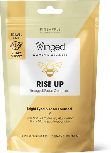 Vista 5 de Winged Rise Up Gummies I B12 for Energy Sabor a piña (14 unidades)