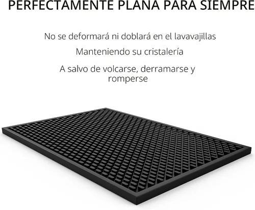 Vista 8 de AXIESO Estera de goteo de silicona - de 1/2 pulgada de espesor, resistente al calor y segura para alimentos - para encimera, barra de café