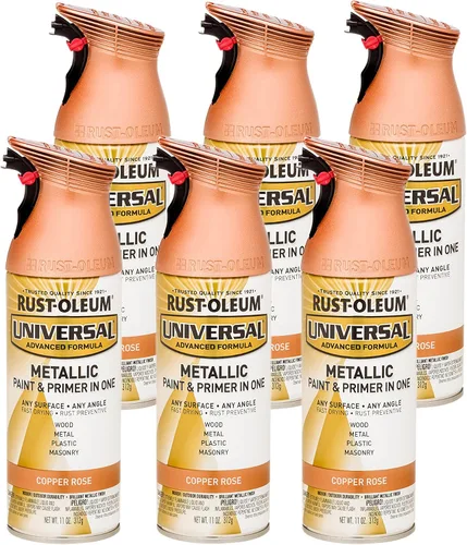 Vista 106 de Rust-Oleum Pintura en aerosol metálica universal para todas las superficies, cobre envejecido Cobre (Aged Copper)