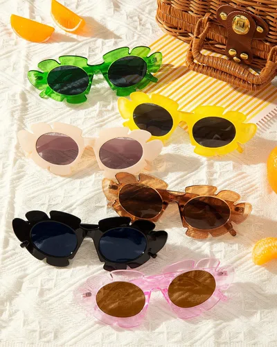 Vista 3 de Pro Acme Gafas de sol de moda con diseño de ojo de gato para mujeres y hombres, gafas de sol gruesas retro