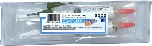 Vista 4 de CS-Flux 0.35 oz (2x5g) Flujo líquido libre de halógenos de baja viscosidad para reprocesamiento de componentes BGA, reflujo ideal para reparaciones