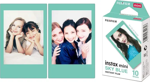 Vista 6 de Fujifilm Instax Mini Sky Blue película con 10 fotos