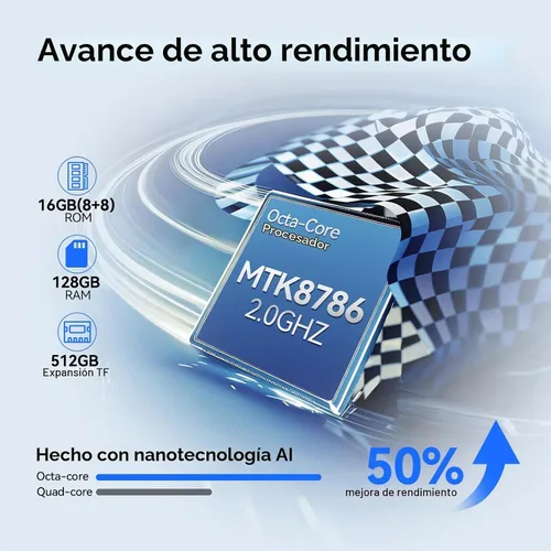 Vista 4 de Tablet Android 14 2025, tabletas de 11 pulgadas con celular dual 4G, 128 GB+16 (8+8 expandir) GB, procesador Octa-Core con cámaras HD duales de 13
