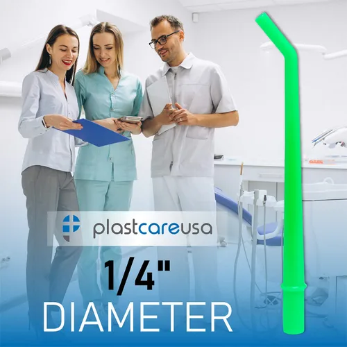 Vista 4 de Puntas de succión para aspirador quirúrgico dental, paquete de 3 tamaños de 100 unidades cada una (1/4 pulgadas y 1/8 pulgadas y 1/16 pulgadas)