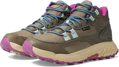 Vista 4 de New Balance Fresh Foam X Hierro V1 - Tenis de correr de corte medio para mujer, BungeeBrindleCosmic Jade
