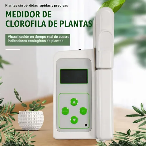 Vista 2 de Analizador de clorofila Prueba de nutrientes para plantas, medidor de temperatura de hojas, medidor de humedad de hojas 0.0-99.9SPAD con exportación