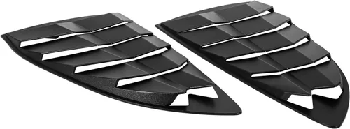 Vista 6 de Persianas laterales para parabrisas para Hyundai Genesis Coupé 2010 2012 2013 2014 2015 2016 negro mate