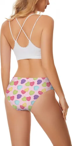 Vista 3 de Aueyan Ropa interior para el día de San Valentín para mujer, bragas divertidas, ropa interior del día de San Patricio