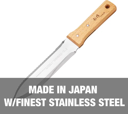 Vista 6 de Corona BP 3180D Podador clásico forjado de bypass con capacidad de corte de 1 pulgada, 1", Rojo & NISAKU NJP650 El original cuchillo japonés