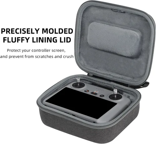 Vista 5 de Coyktonty - Funda de transporte para DJI AIR 3/Mini 4 Pro, bolsa de almacenamiento para controladores DJI RC2/RC-N2, funda de accesorios para drones