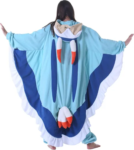 Vista 5 de DarkCom Pijama de una pieza de animal para mujer y hombre, disfraz de Halloween, ropa de dormir de Navidad