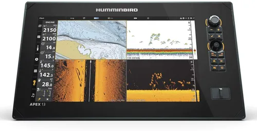 Vista 4 de Humminbird APEX CHARTPLOTTER GPS Fish Finder with Transducer, MEGA Side Imaging+ & HD Touchscreen Display