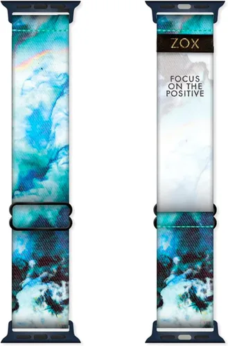 Vista 23 de ZOX Correa para Apple Watch, banda elástica con afirmaciones motivacionales y hermosas obras de arte, regalos para hombres, mujeres y niños