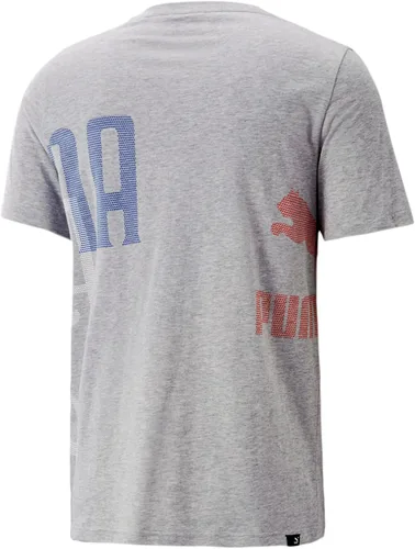 Vista 2 de PUMA Camiseta estampada para hombre 3, Negro