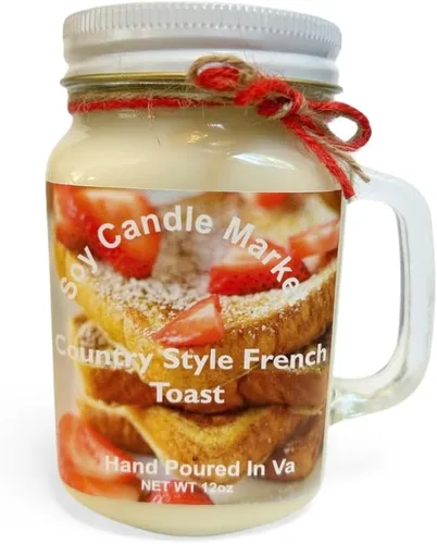 Vista 26 de Velas perfumadas de soja Velas hechas a mano y altamente aromáticas que queman hasta 85 horas en tarro de cristal, perfectas para decoración