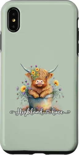 Vista 11 de Lindo bebé Highland vaca ternero amor primavera pastel novedad caso para iPhone 16