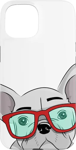 Vista 6 de French Bulldog Cute Glasses Frenchie Case for iPhone 17