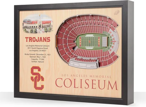 Vista 36 de YouTheFan NCAA Arte de Pared StadiumView de 25 Capas