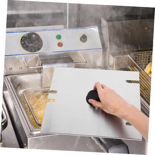 Vista 5 de Ciieeo Tapa de repuesto de acero inoxidable fácil de limpiar tapa para freidora eléctrica estilo aleatorio