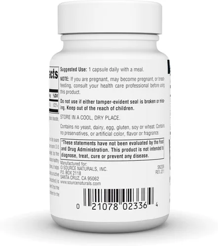 Vista 3 de Source Naturals Vitamina D-3 Forma bioactiva para la salud ósea e inmunológica* 5000 iu - 60 Cápsulas