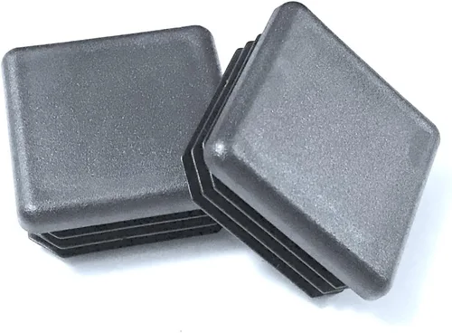Vista 8 de Paquete de 10: (0.5 pulgadas (1/2 pulgadas), calibre 14-20, tapón cuadrado de plástico negro, tapa de extremo de tubo, insertos deslizantes