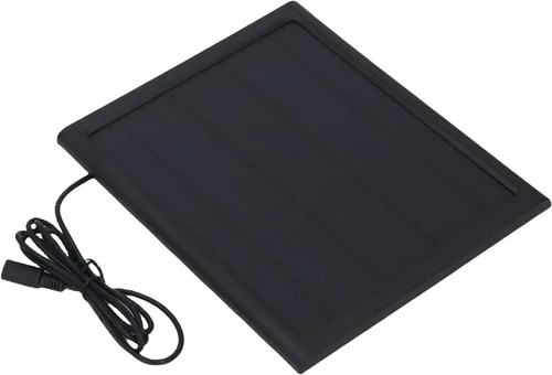 Vista 2 de Aramox Cargador de batería solar de 6 W, cargador de panel solar portátil con carga rápida inteligente 25% tasa de conversión para automóvil