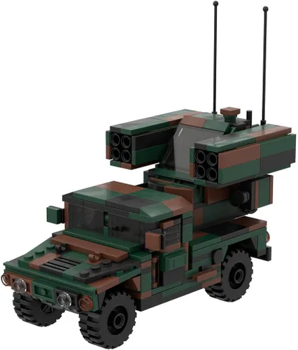 Vista 8 de Kit de construcción de vehículos blindados M998A1 de Karoyd Technic, juego de bloques de construcción de la serie militar blindada (355 piezas)