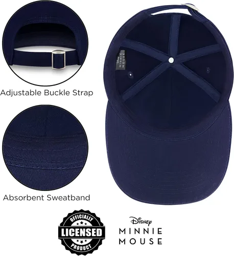 Vista 7 de Disney Gorra de béisbol para mujer, gorro ajustable de Minnie Mouse para adultos
