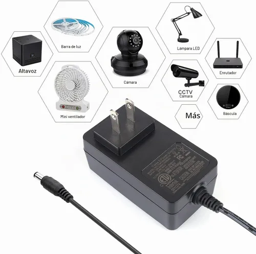 Vista 4 de Accesorios para cinturón de lámpara LED, adaptador de corriente de tira LED