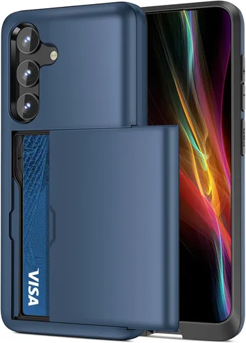 Vista 18 de Jiunai Funda para Samsung Galaxy S22 Plus Funda tipo cartera para tarjetas de crédito, soporte para efectivo, bolsillo deslizante de doble capa