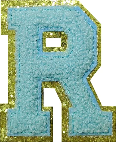 Vista 35 de 4 parches de letras de felpilla negra, parches de letras termo-adhesivas de 2.2", parches de letras de felpilla para ropa (S)